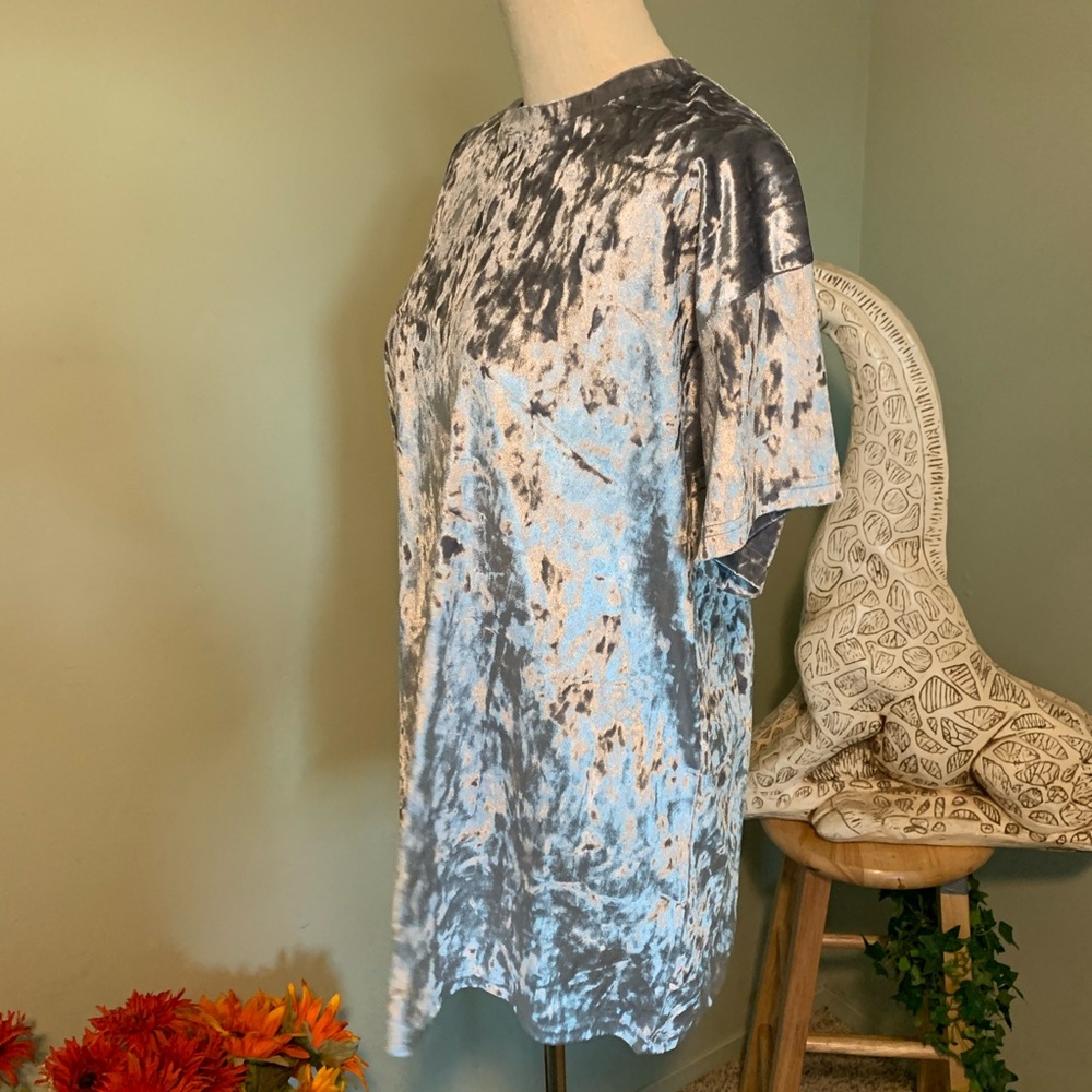 Velvet shirt dress